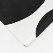 Schwarz-Weiß-Giraffenmuster Fleecedecke (Ecke)