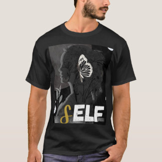 Schwarz-Weiß-Girl-Shadow Self-Liebe-Tshirt T-Shirt