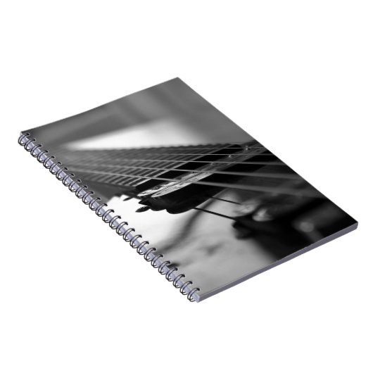 Schwarz-Weiß-Gitarre Notizblock (Rechte Seite)