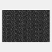 Schwarz-Weiß-Gitarren Geschenkpapier Set (Vorderseite 2)