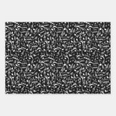 Schwarz-Weiß-Gitarren zwei Geschenkpapier Set (Vorderseite 2)