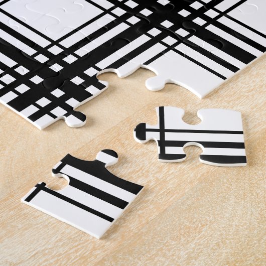 Schwarz-Weiß-Gitter frustrierend Puzzle (Seite)