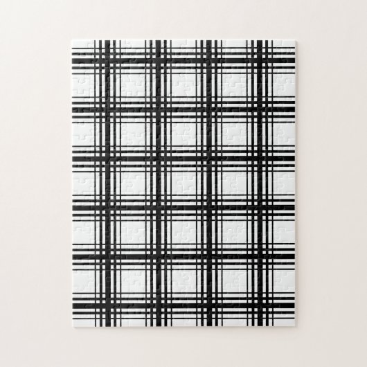Schwarz-Weiß-Gitter frustrierend Puzzle (Vertikal)