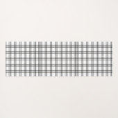 Schwarz-Weiß-Gitter Yogamatte (Rückseite (Horizontal))
