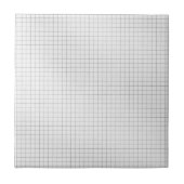 Schwarz-Weiß-Gittermuster auf Papier Fliese (Vorderseite)