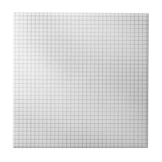 Schwarz-Weiß-Gittermuster auf Papier Fliese (Vorderseite)
