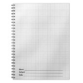 Schwarz-Weiß-Gittermuster auf Papier Notizblock (Vorderseite)