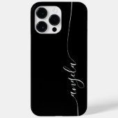 Schwarz-Weiß-Glam-Signatur Case-Mate iPhone Hülle (Rückseite)