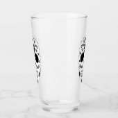 Schwarz-Weiß-Glas mit mexikanischem Zucker Glas (Links)