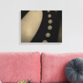 Schwarz/Weiß - glatt - Leinwanddruck (Insitu (Wohnzimmer))