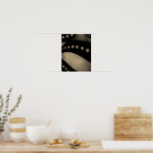 Schwarz/Weiß glatt - Poster (Leinwand Option) (Küche)