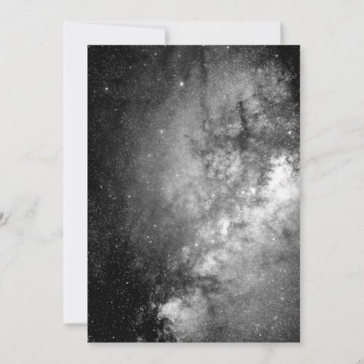 Schwarz-Weiß-Glitzer Ombre Sweet 16 Einladung (Rückseite)