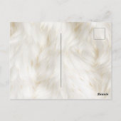 Schwarz-weiß Gold Cowhide Howdy Postkarte (Rückseite)