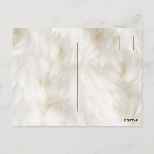 Schwarz-weiß Gold Cowhide Howdy Postkarte (Rückseite)