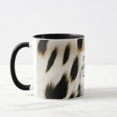 Schwarz-weiß Gold Cowhide Tasse (Links)