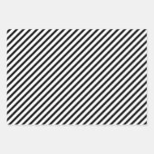 Schwarz-weiß Gold Frohe Weihnachtsmischung Geschenkpapier Set (Vorderseite 3)