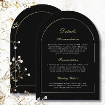 Schwarz Weiß Gold Schrift Elegante Detail Hochzeit