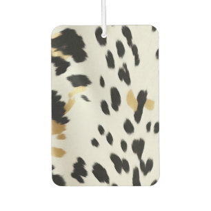 Schwarz-weiß Gold Western Cowhide Autolufterfrischer