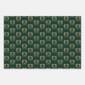 Schwarz-Weiß-Goldglocken niedlich Geschenkpapier Set (Vorderseite 2)