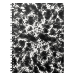 Schwarz-Weiß-Goldmarmor Notizblock