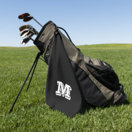 Schwarz-Weiß-Golf-Handtuch Golfhandtuch