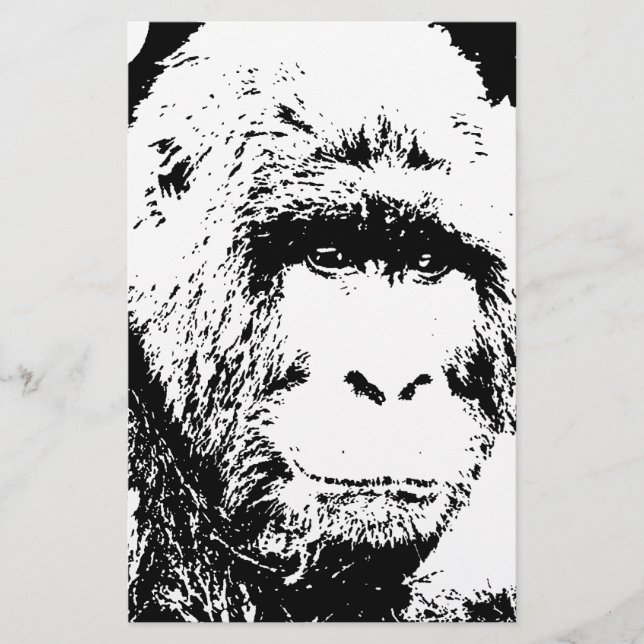 Schwarz-Weiß-Gorilla (Vorderseite)