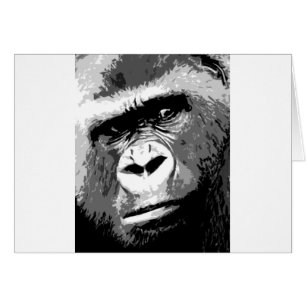 Schwarz-Weiß-Gorilla