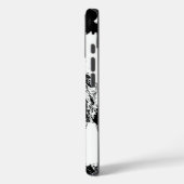 Schwarz-Weiß-Gorilla Case-Mate iPhone Hülle (Rückseite / Links)