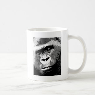 Schwarz-Weiß-Gorilla Kaffeetasse