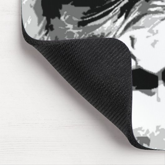 Schwarz-Weiß-Gorilla Mousepad (Ecke)