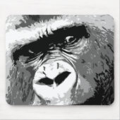 Schwarz-Weiß-Gorilla Mousepad (Vorne)