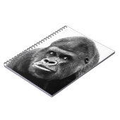 Schwarz Weiß Gorilla Notizblock (Linke Seite)