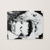 Schwarz-Weiß-Gorilla Puzzle (Horizontal)