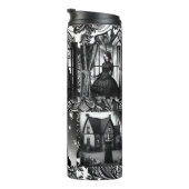 Schwarz-Weiß-Gothic-Girls Thermosbecher (Nach rechts gedreht)