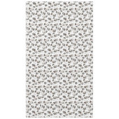 Schwarz-Weiß-Gothic-Skulls und Rose Halloween Tischdecke (Vorderseite)