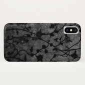 Schwarz-Weiß-Gotik Antike Blumen Case-Mate iPhone Hülle (Rückseite (Horizontal))