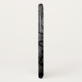 Schwarz-Weiß-Gotik Antike Blumen Case-Mate iPhone Hülle (Hinten/Links)