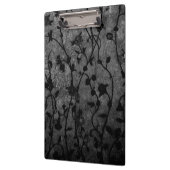 Schwarz-Weiß-Gotik Antike Blumen Klemmbrett (Links)