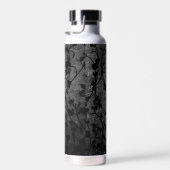 Schwarz-Weiß-Gotik Antike Blumen Trinkflasche (Rechts)
