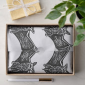 Schwarz-Weiß-Gotik-Flechtmuster Seidenpapier (Geschenk)