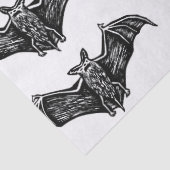 Schwarz-Weiß-Gotik-Flechtmuster Seidenpapier (Detail)