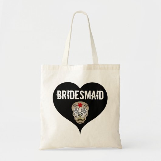 Schwarz-Weiß-Gotik-Hochzeit mit Bridgejacke Tragetasche (Vorne)