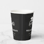 Schwarz-Weiß-Grad-Party Pappbecher (Rechts)