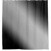 Schwarz-Weiß-Gradient-Diagonal Duschvorhang (Vorderseite)