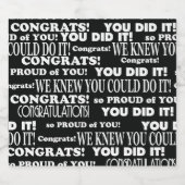 Schwarz-Weiß-Graduiertenthema Bierflaschenetikett (Einzelnes Label)