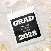 Schwarz-Weiß-Graduierungspartei Geschenktütchen (Ausgeschnitten)