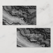 Schwarz-Weiß-Granit-Visitenkarte Visitenkarte (Vorne/Hinten)