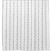 Schwarz-Weiß-Gras gestrichen Duschvorhang (Vorderseite)