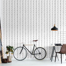 Schwarz-Weiß-Gras gestrichen Tapete