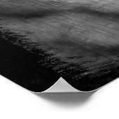 Schwarz-Weiß-Gras-Poster Poster (Ecke)